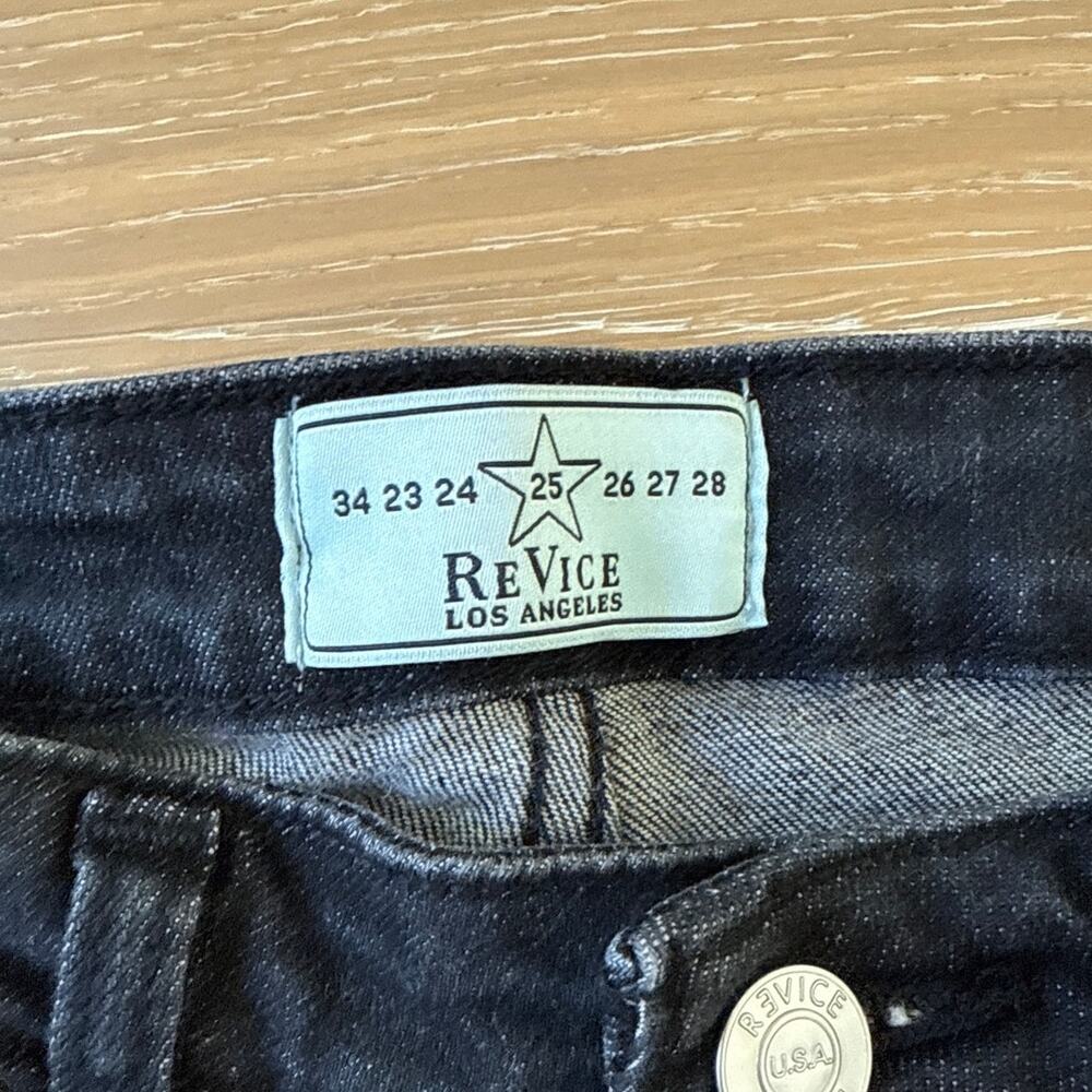 Revice Jeans Lace Up Flares Icon Gibson Size 25 Faded Black - Picture 3 of 6